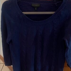Worthington Women's Deep Blue Cable Knit Sweater
